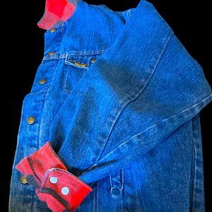 Vintage Saddle king brand western jean jacket size 46 adult X-Large